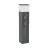 Eglo Sockellampe Park 5 Aluminium Schwarz mit Steckdose | IP54 - Geeignet für 1x E27