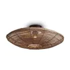 Good&Mojo Deckenleuchte Tanami Rattan Braun | Geeignet für 1x E27 