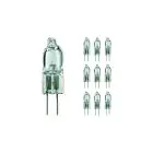 Mehrfachpackung 10x Philips Microprojection Halogen G4 Glühbirne Focusline 10 W 