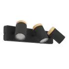 Eglo Deckenleuchte Consuma Schwarz, Braun | Geeignet für 3x GU10